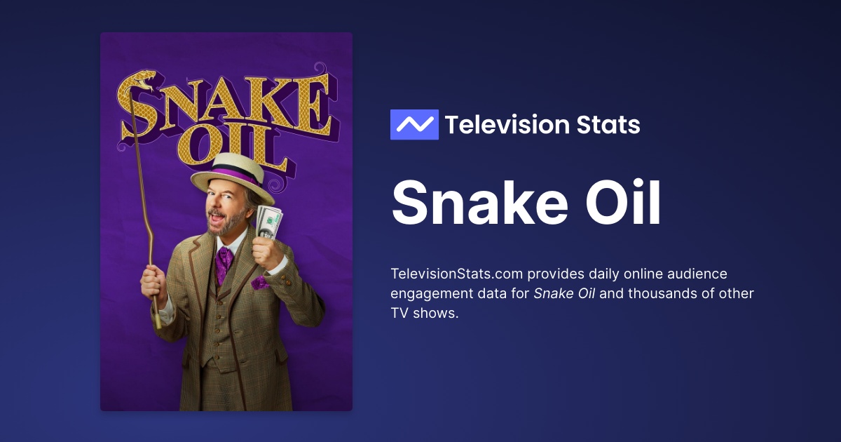 Snake Oil: next episode, host and everything we know